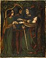 Dante Gabriel Rossetti - How They Met Themselves (1860-64 circa)