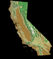 Digital-elevation-map-california
