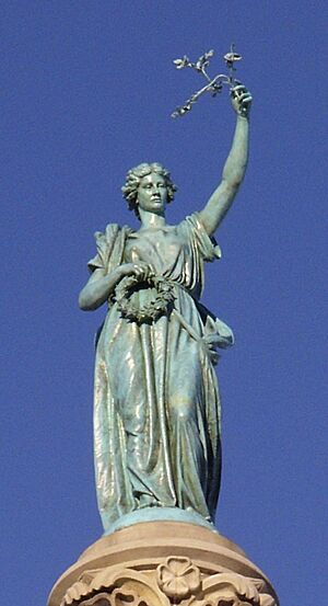 East Rock New Haven Statue Detail