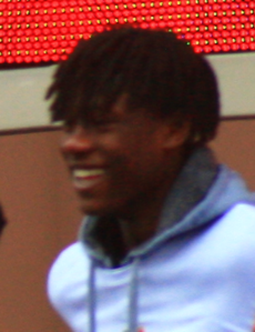 Eduardo Camavinga, in Rennes, after his victory in Coupe de France, April 28th, 2019