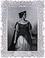 Engraved portrait of opera singer Giulia Grisi, dressed to perform "Norma" (1844)