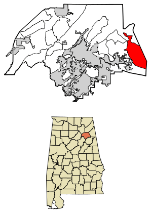 Location of Ballplay in Etowah County, Alabama.