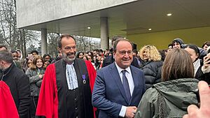 François Hollande à l'Université Paris 12