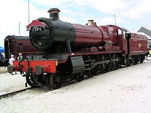 GWR 'Hall' 5972 'Olton Hall' at Doncaster Works