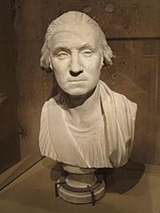 George Washington by Jean-Antoine Houdon, plaster, c. 1786 - DSC03183
