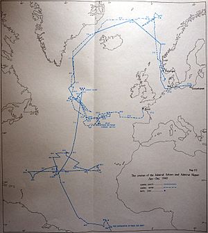 German cruiser operations in the Atlantic October 1940 to January 1941