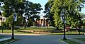 Giddings Hall, Georgetown College; view from Memorial Drive