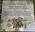 Grave of Claudia Vera Jones in Highgate Cemetery
