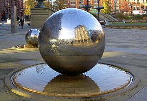 Heart of the City water feature Sheffield - geograph.org.uk - 618552