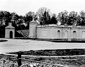 Hemicycle nearing completion - Arlington National Cemetery - 1931