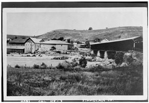 Historic American Buildings Survey Tulloch Collection (Reproduction) VIEW FROM SOUTH - Covered Bridge, Spanning Stanislaus River at Tulloch Mill, Knights Ferry, Stanislaus County HABS CAL,50-KNITF,3-1