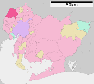 Location of Ichinomiya in Aichi