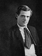 A young Jack London in a suit coat