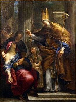 Jan van Cleve (III) (Attributed to) - Saint Nicholas of Tolentino