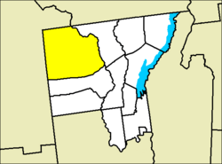 Location of Johnsburg in Warren County