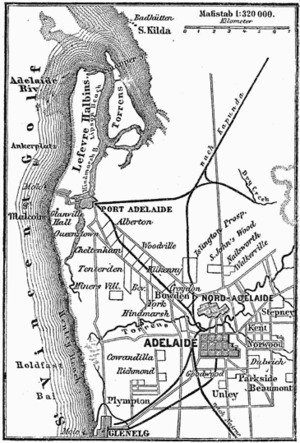 Karte Adelaide MKL1888