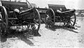 Krupp Guns captured by the Wellington Mounted Rifle Regiment at Gaza 1917