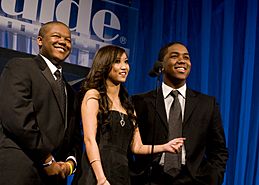 Kyle Massey, Brenda Song and Christopher Massey