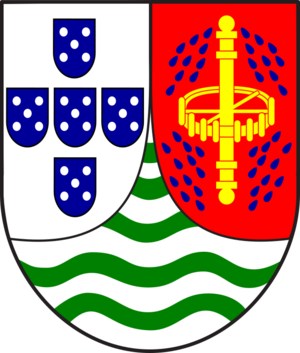 Lesser coat of arms of Portuguese Sao Tome and Principe