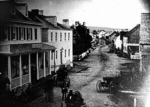 Lower St. George Street, Annapolis Royal in mid 1800s