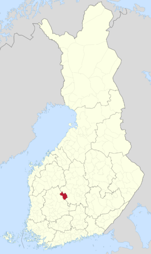 Location of Mänttä-Vilppula in Finland