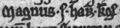Magnús Haraldsson (AM 47 fol, fol. 22r)