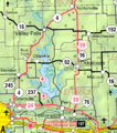 Map of Jefferson Co, Ks, USA