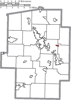 Location of Roswell in Tuscarawas County