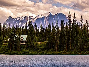 Mount Vaux from Emerald Lake