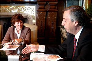 Néstor Kirchner recibió a Louise Arbour