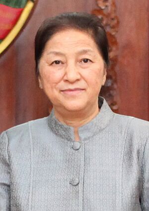 National Assembly of Laos President Pany Yathotou - 2013 (cropped)
