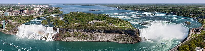 Niagara Falls USA Canada from Skylon Tower on 2002-05-28, full size