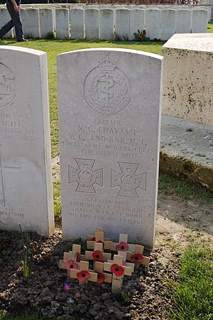 Noel Godfrey Chavasse headstone