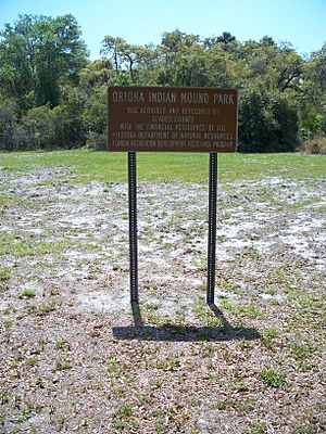 Ortona FL Indian Mound Park sign02