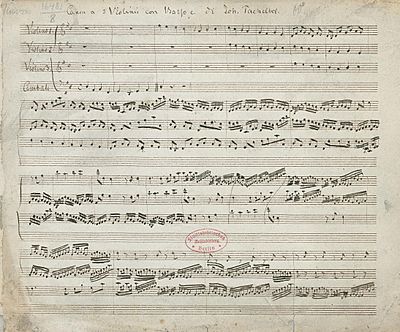 Pachelbel's Canon - Mus.MS 16481-8 Page 1