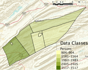 Penns Valley Demographics Map 2010