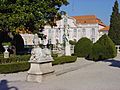 Queluz Palace sphynx statue and ballroom wing