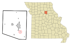 Location of Renick, Missouri