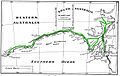 Routes of Eyre (1840 and 1841) retouched