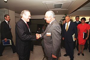 Rumsfeld and Jaunarena