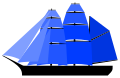 Sail plan barque