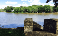 Sans Souci Island looking east over Cedar River