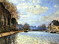 Sisley, St Martin Canal 1870