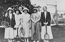 StateLibQld 1 292827 Group of tennis players, ca. 1922