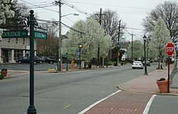 Street scene Amboy Avenue in Edison NJ