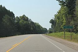 The sign for Sugar Camp, Wisconsin on WIS17