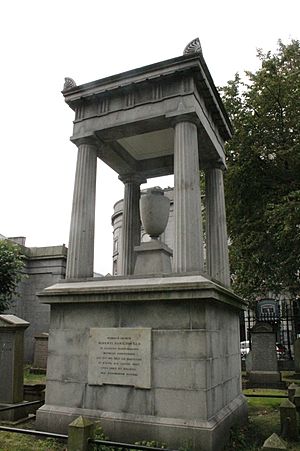 The grave of Prof Robert Hamilton, St Nicholas Churchyard, Aberdeen