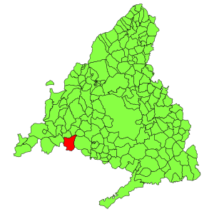 Municipal location within the Community of Madrid.