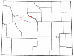 Location of Winchester, Wyoming