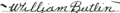 William Butlin Signature